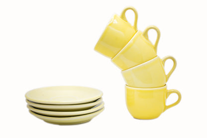 Yellow Cups and Saucers